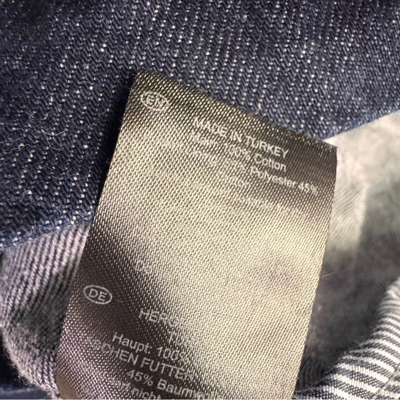 Hobbs London Lulu Long Sleeve Blue Denim Dress Size 14 - Picture 9 of 9